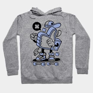 Like Finger cartoon skateboard Hoodie